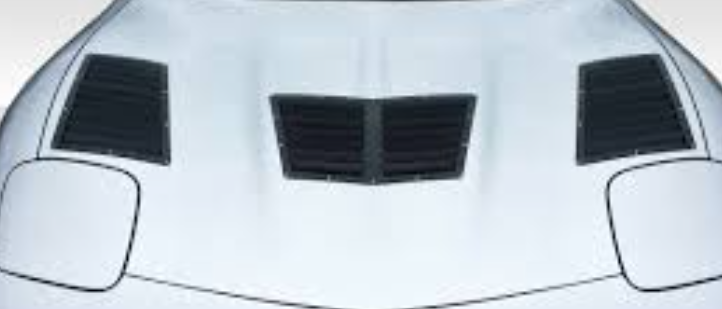 C5 stock hood with louvers